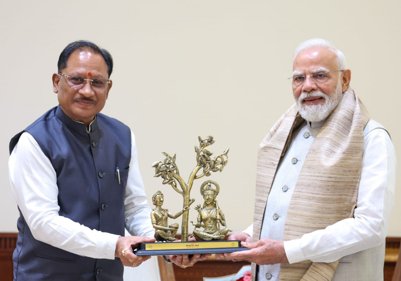 प्रधानमंत्री नरेंद्र मोदी से मुख्यमंत्री विष्णु देव साय ने की भेंट, छत्तीसगढ़ के विकास और ‘बस्तर विजन’ पर हुई विस्तृत चर्चा…