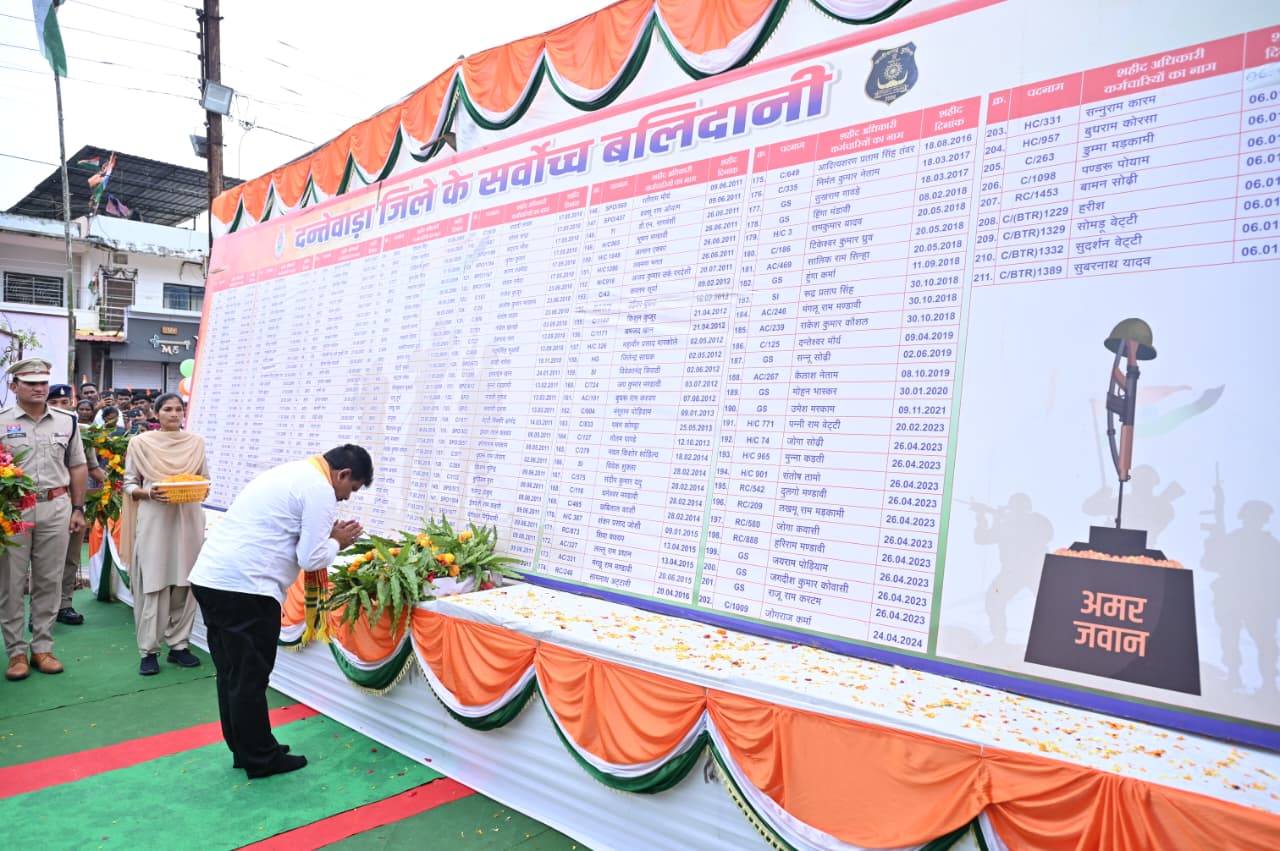 श्यामगिरी में शहीद पूर्व विधायक स्व. भीमा मंडावी को उप मुख्यमंत्री विजय शर्मा और वन मंत्री केदार कश्यप ने दी श्रद्धांजलि…